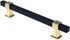 JAYA Black Gold Fluted Cabinet Pull Handles Modern Ribbed Bar Drawer Wardrobe Cupboard Kitchen Furniture Hardware Multiple Sizes