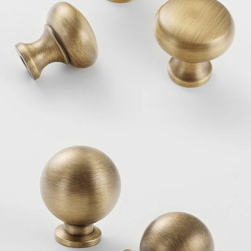 JAYA Luxury Modern Drawer Solid Brass Gold Pulls Knobs Kitchen Brushed Brass Cabinet Door Handle