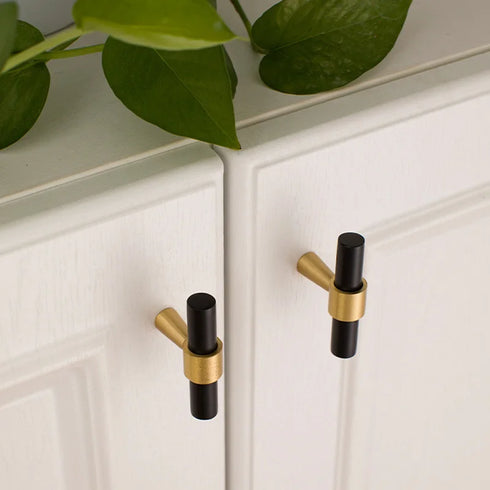 JAYA 2025 High Quality Brass Handle American Modern Gold Black Drawer Cabinet Furniture Hardware Door Handle Knobs