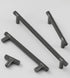 JAYA Ribbed Gold Brass Finish Cabinet Pull Handles and T Knobs Matte Black Kitchen Drawer Furniture Hardware