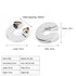 JAYA Furniture Hardware Modern Simple Semicircular Silver Pulls Wardrobe Door Knobs Zinc Alloy Handle