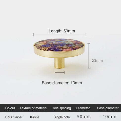 JAYA Door Knob Stone Cabinet Drawer Knobs Cupboard Dresser Drawer Pulls Handles Shell Handle Knobs Furniture Door Handle