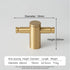 JAYA 2024 High Quality Brass Handle American Modern Adjustable Simple Gold Cabinet Furniture Hardware Door Handle