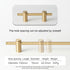 JAYA 2024 High Quality Brass Handle American Modern Adjustable Simple Gold Cabinet Furniture Hardware Door Handle