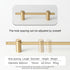 JAYA 2024 High Quality Brass Handle American Modern Adjustable Simple Gold Cabinet Furniture Hardware Door Handle