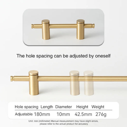 JAYA 2024 High Quality Brass Handle American Modern Adjustable Simple Gold Cabinet Furniture Hardware Door Handle
