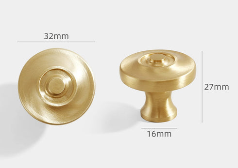 JAYA 2024 High Quality Single Brass Handle Hardware Door Knobs Brass Cabinet Handles