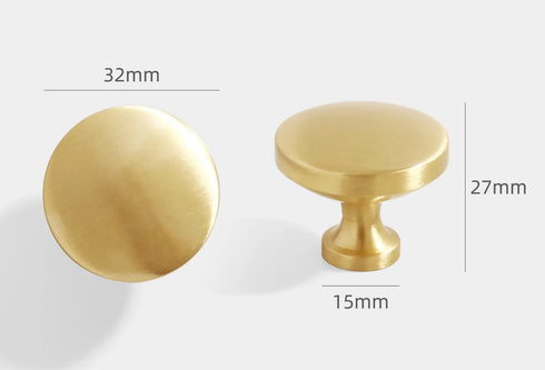 JAYA 2024 High Quality Single Brass Handle Hardware Door Knobs Brass Cabinet Handles
