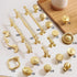 JAYA 2024 High Quality Single Brass Handle Hardware Door Knobs Brass Cabinet Handles