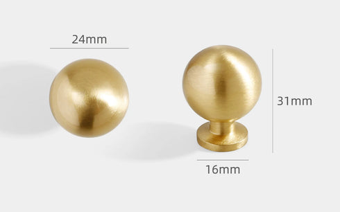 JAYA 2024 High Quality Single Brass Handle Hardware Door Knobs Brass Cabinet Handles