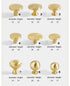 JAYA 2024 High Quality Single Brass Handle Hardware Door Knobs Brass Cabinet Handles