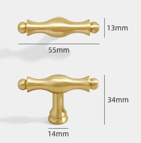 JAYA 2024 High Quality Single Brass Handle Hardware Door Knobs Brass Cabinet Handles