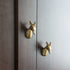 JAYA 2025 New Design Modern Brass Animal Head Knobs Dresser Drawer Brass Knobs Hardware Handles