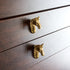 JAYA 2025 New Design Modern Brass Animal Head Knobs Dresser Drawer Brass Knobs Hardware Handles