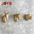 JAYA 2025 New Design Modern Brass Animal Head Knobs Dresser Drawer Brass Knobs Hardware Handles
