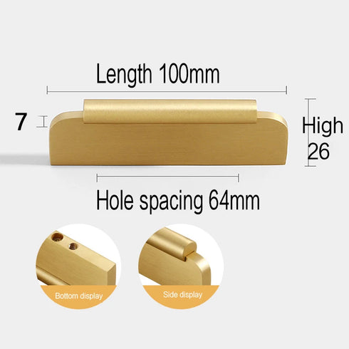 JAYA 2025 New Design Solid Brass Handle New Chinese Style Light Luxury Furniture Door Handle