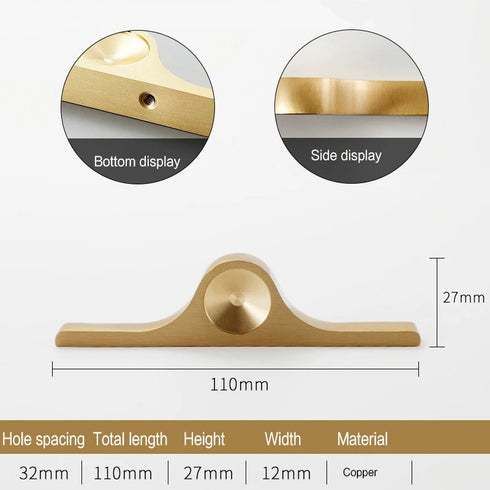 JAYA 2025 New Design Solid Brass Handle New Chinese Style Light Luxury Furniture Door Handle