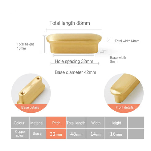 JAYA 2025 New Design Solid Brass Handle New Chinese Style Light Luxury Furniture Door Handle