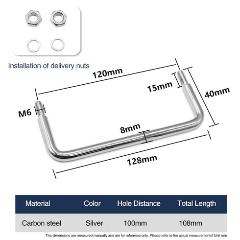 JAYA 304 Stainless Steel Industrial Handle Carbon Steel Distribution Box Equipment External Screw Handle Handle External Screw