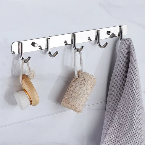 JAYA Adhesive Hook Rack Door Hook Stainless Steel Wall Mount Towel Hook