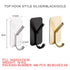 JAYA Adhesive Wall Hook Sticky Multifunctional Metal Hanger Rack Towel Hook Bathroom Storage Organization Kitchen Accessories