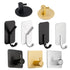 JAYA Adhesive Wall Hook Sticky Multifunctional Metal Hanger Rack Towel Hook Bathroom Storage Organization Kitchen Accessories