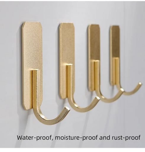 JAYA Adhesive Wall Hook Sticky Multifunctional Metal Hanger Rack Towel Hook Bathroom Storage Organization Kitchen Accessories