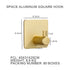JAYA Adhesive Wall Hook Sticky Multifunctional Metal Hanger Rack Towel Hook Bathroom Storage Organization Kitchen Accessories