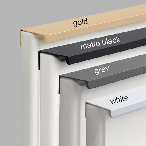 JAYA Aluminium Alloy Edge-Sealed Side-Mounted Cabinet Wardrobe Door with Invisible Seam Furniture Door Handle