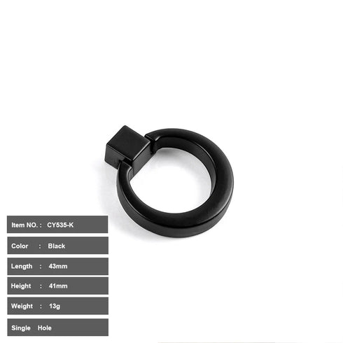 JAYA Aluminium Alloy Pulls Furniture Hardware Kitchen Cabinet Cupboard Dresser Wardrobe Drawer Door Black Modern Pull Handles