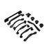 JAYA Aluminium Alloy Pulls Furniture Hardware Kitchen Cabinet Cupboard Dresser Wardrobe Drawer Door Black Modern Pull Handles