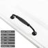 JAYA Aluminium Alloy Pulls Furniture Hardware Kitchen Cabinet Cupboard Dresser Wardrobe Drawer Door Black Modern Pull Handles