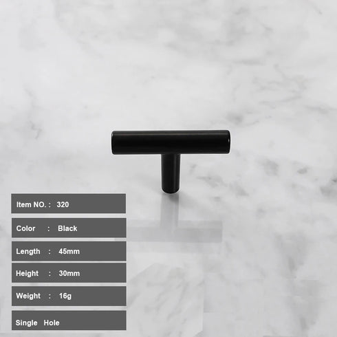 JAYA Aluminium Alloy Pulls Furniture Hardware Kitchen Cabinet Cupboard Dresser Wardrobe Drawer Door Black Modern Pull Handles