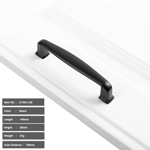 JAYA Aluminium Alloy Pulls Furniture Hardware Kitchen Cabinet Cupboard Dresser Wardrobe Drawer Door Black Modern Pull Handles
