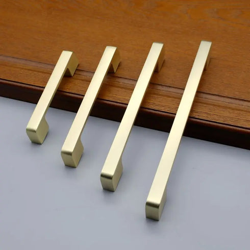 JAYA Aluminum Furniture Handle Zinc Alloy Minimalist Door Pull Brass Cabinet Hardware Solid Metal Drawer Handle for Kitchen