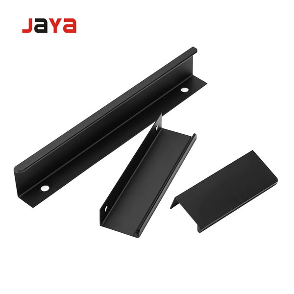 JAYA Aluminum Handles in Knobs Kitchen Cabinet Modern Kitchen Hidden Handle