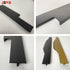 JAYA Aluminum alloy milling card plate handle F type thumb card plate edge sealing wardrobe cabinet glass furniture door handle