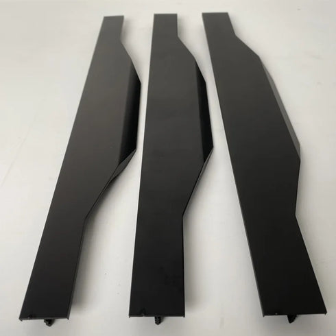 JAYA Aluminum alloy milling card plate handle F type thumb card plate edge sealing wardrobe cabinet glass furniture door handle