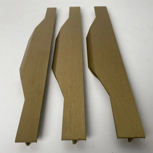 JAYA Aluminum alloy milling card plate handle F type thumb card plate edge sealing wardrobe cabinet glass furniture door handle