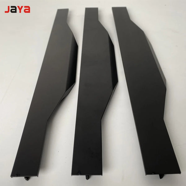 JAYA Aluminum alloy milling card plate handle F type thumb card plate edge sealing wardrobe cabinet glass furniture door handle