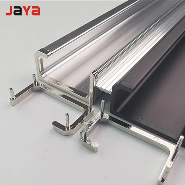JAYA Aluminum alloy thickened conventional G-shaped invisible edge handle kitchen hidden handle built-in card board handle