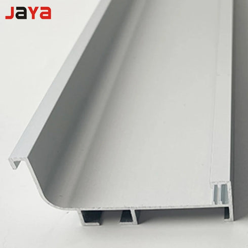 JAYA Aluminum alloy wardrobe with lamp cabinet body embedded upper, middle and lower cabinet invisible handle-free