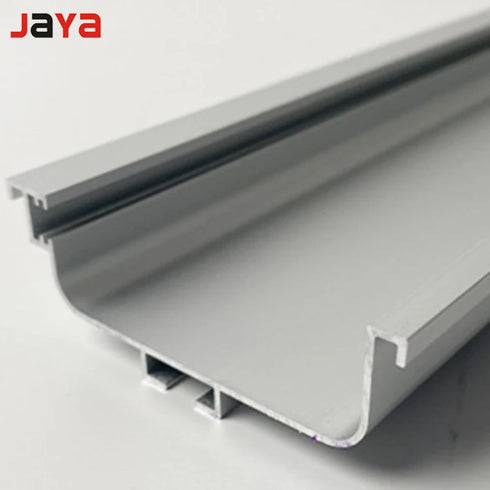 JAYA Aluminum alloy wardrobe with lamp cabinet body embedded upper, middle and lower cabinet invisible handle-free