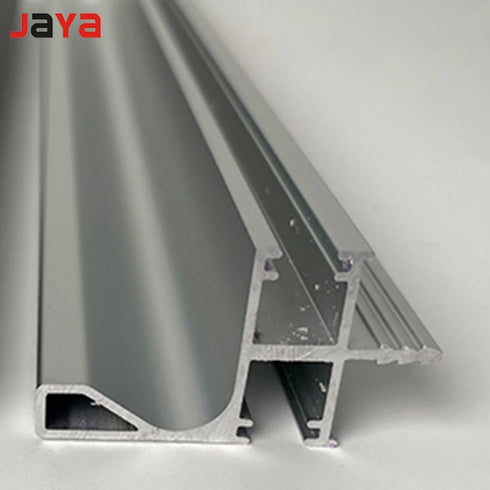 JAYA Aluminum alloy wardrobe with lamp cabinet body embedded upper, middle and lower cabinet invisible handle-free