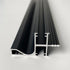JAYA Aluminum alloy wardrobe with lamp cabinet body embedded upper, middle and lower cabinet invisible handle-free