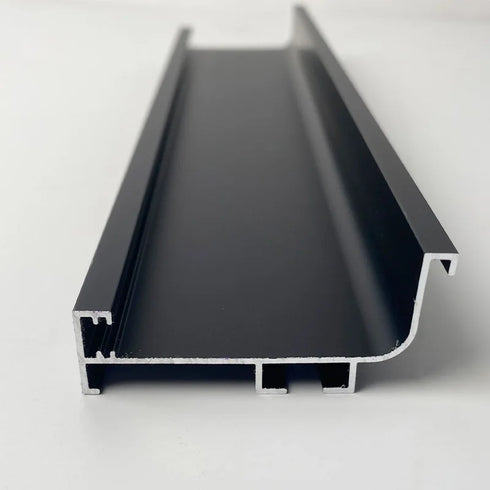 JAYA Aluminum alloy wardrobe with lamp cabinet body embedded upper, middle and lower cabinet invisible handle-free