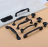 JAYA American Cabinet Drawer Aluminum Alloy Handle Black Closet Door Handle Modern Simple Single Hole Hardware Handle