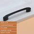 JAYA American Cabinet Drawer Aluminum Alloy Handle Black Closet Door Handle Modern Simple Single Hole Hardware Handle
