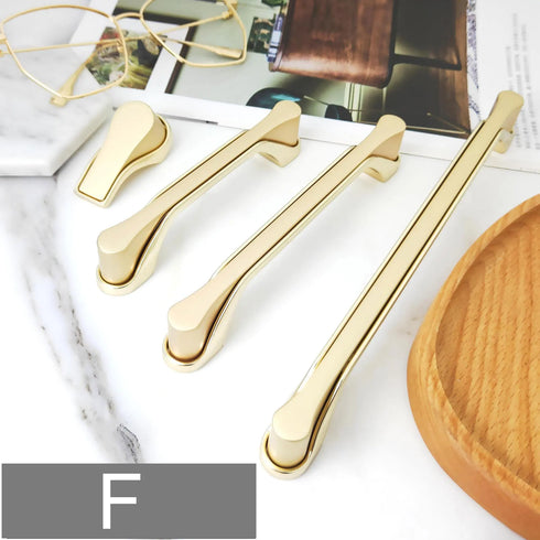 JAYA Bathroom Cabinet Drawer Cabinet Door Handle Wardrobe Handle Black And Gold Zinc Alloy Cabinet Door Extended Handle