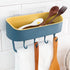 JAYA Bathroom Double Layer Towel Rack Drain Rack Kitchen Double Color Traceless Hook Storage Rack